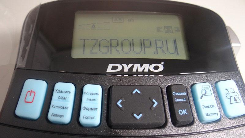 Дисплей принтера Dymo Label Manager 210D
