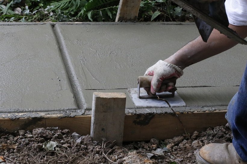 Садовая дорожка из бетона, дача, как сделать, швы